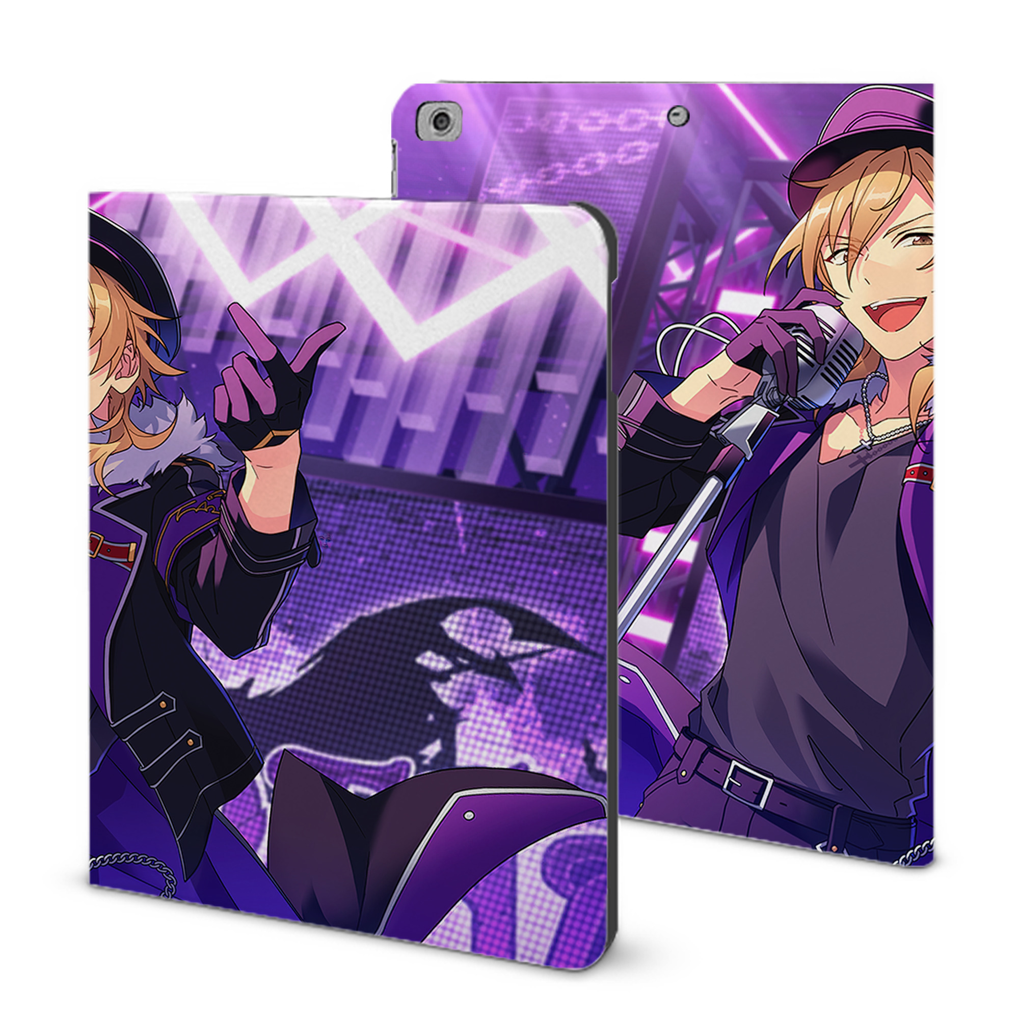 （画像用） あんさんぶるスターズ! Ensemble Stars IPad ケース ブック型 PUレザー TPU 耐衝撃 軽量 薄型 ペン収納なし 全面保護 IPad 各モデル対応